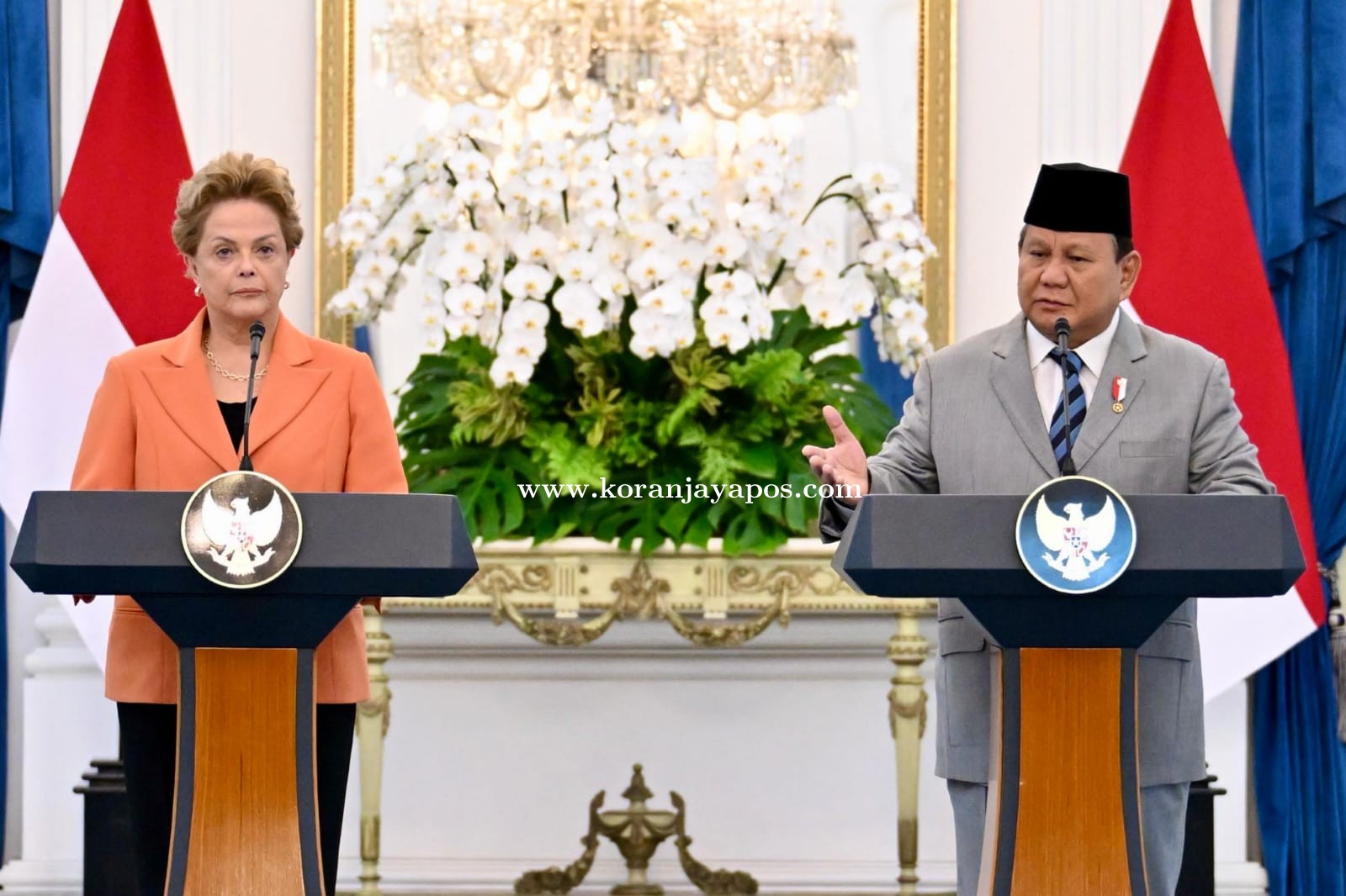 Presiden Prabowo Adakan Pertemuan Dengan Presiden NDB Dilma Vana Memperkuat Pembangun Kedua Negara