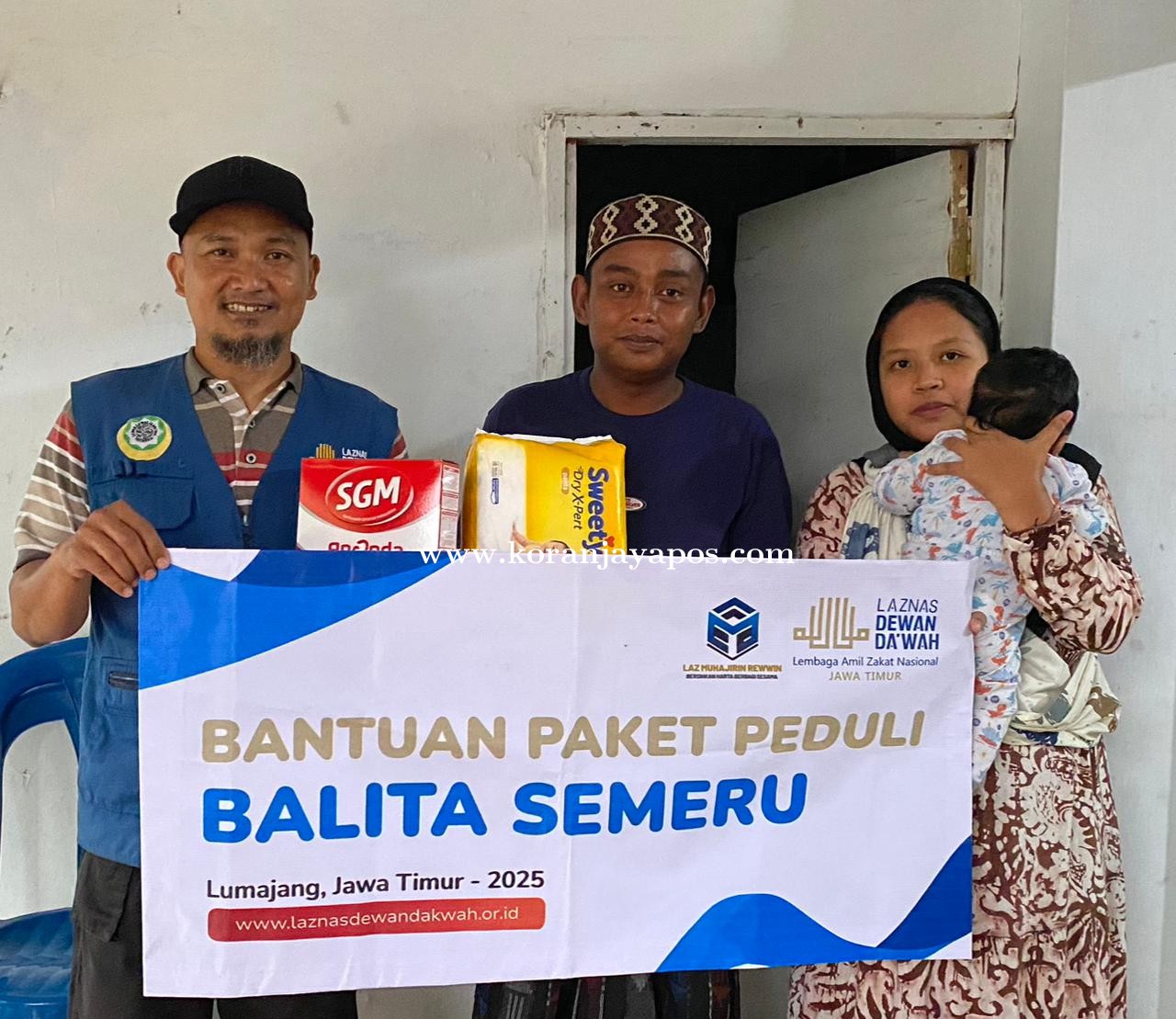 Bergerak Cepat, Laznas Dewan Dakwah Hadir Untuk Penyintas Erupsi Semeru